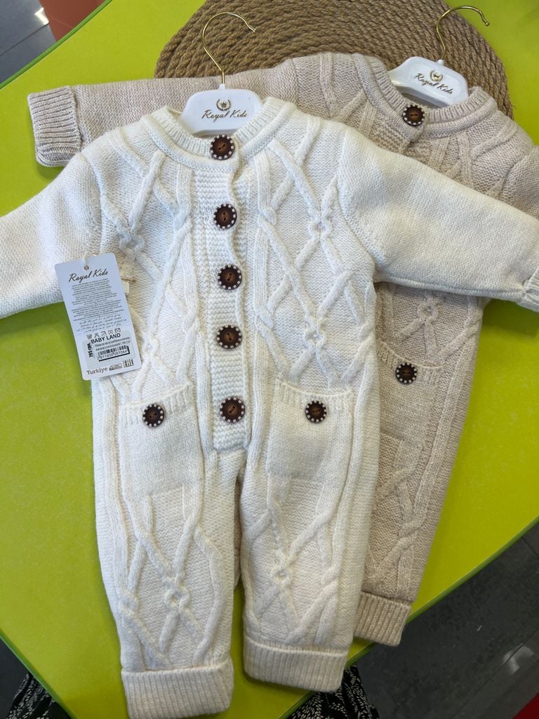 Немовля комбінезончик вязка(утеплений) 58116 Турция 03-12(р)