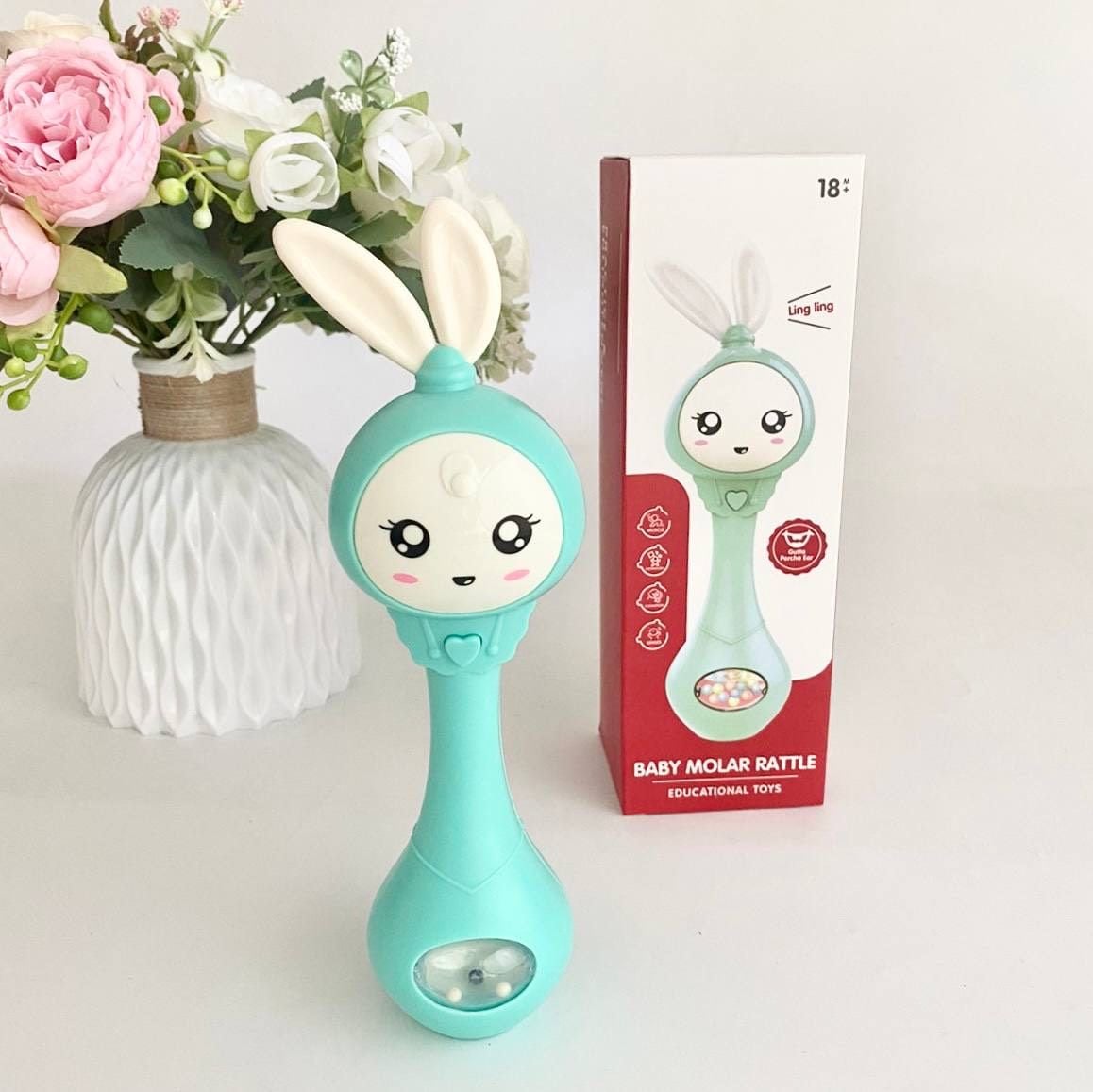 Брязкальце Зайчик музикальний мята