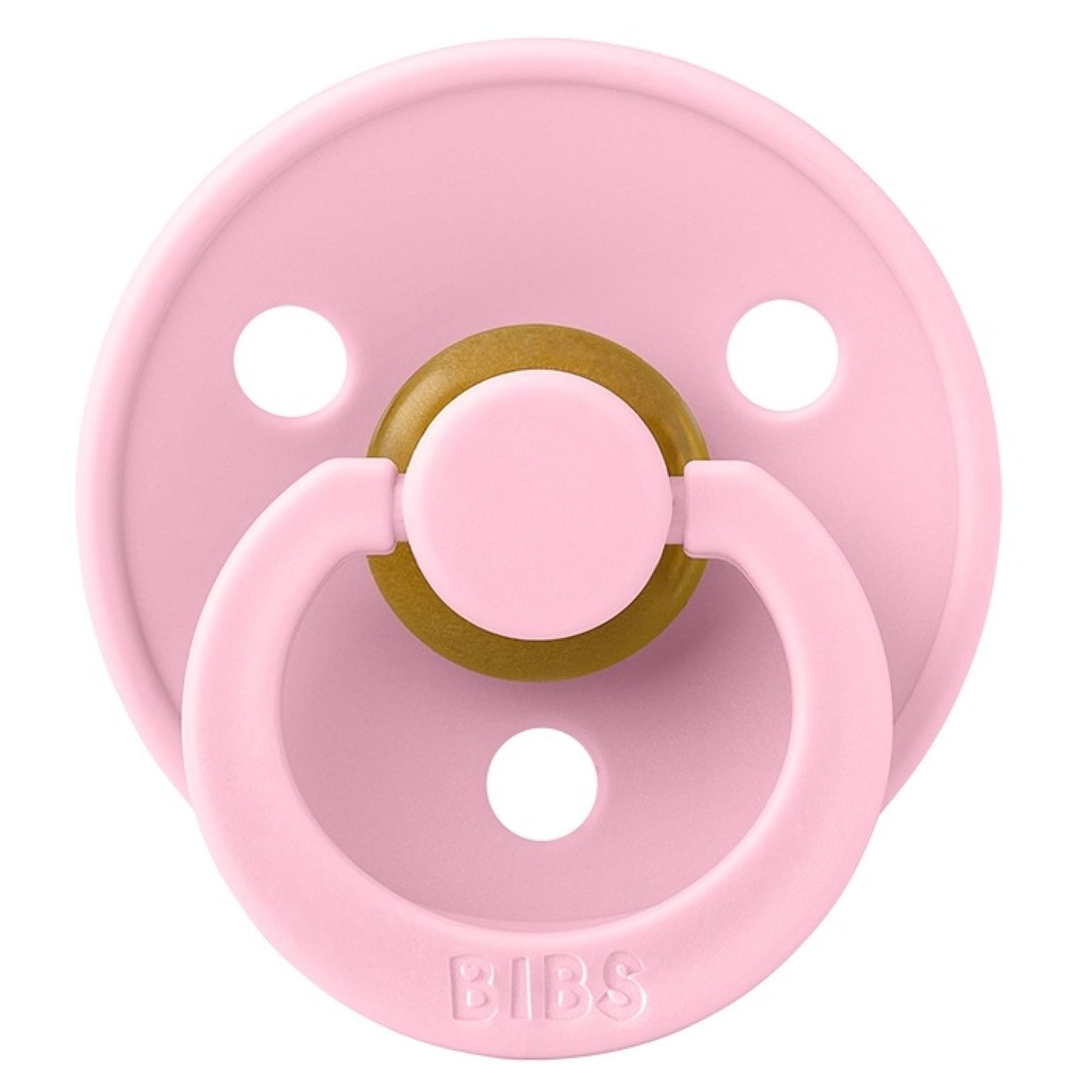 Пустушка BIBS Colour Latex Round рожевий 0-6(р)