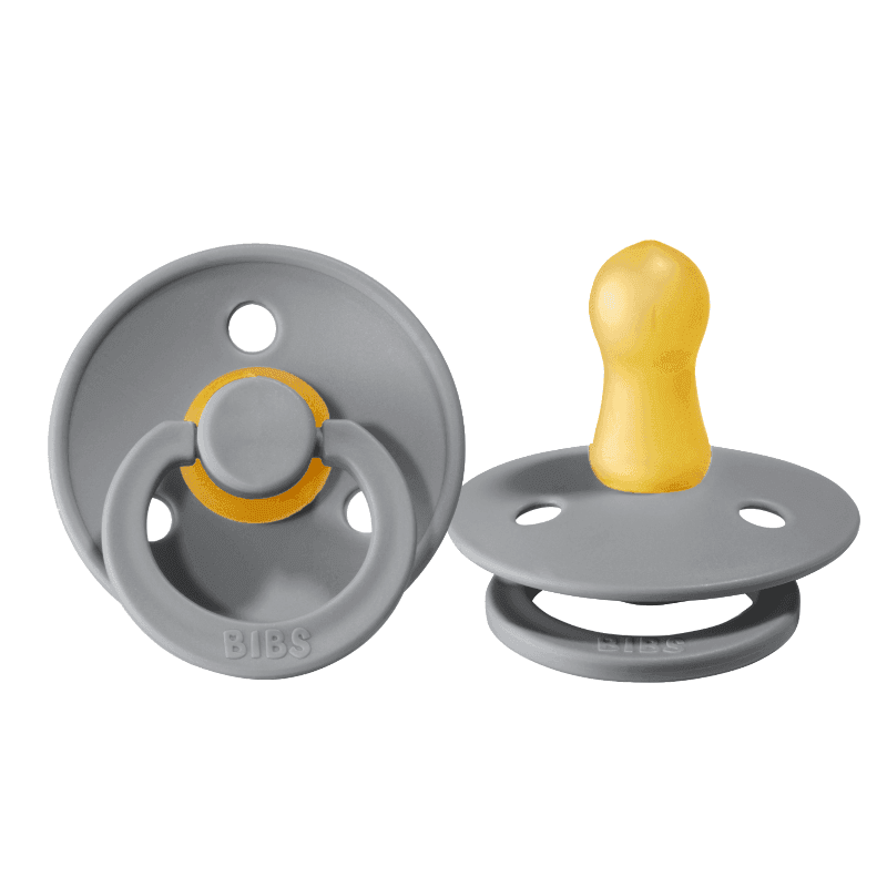 Пустушка BIBS Colour Latex Round сірий 0-6(р)