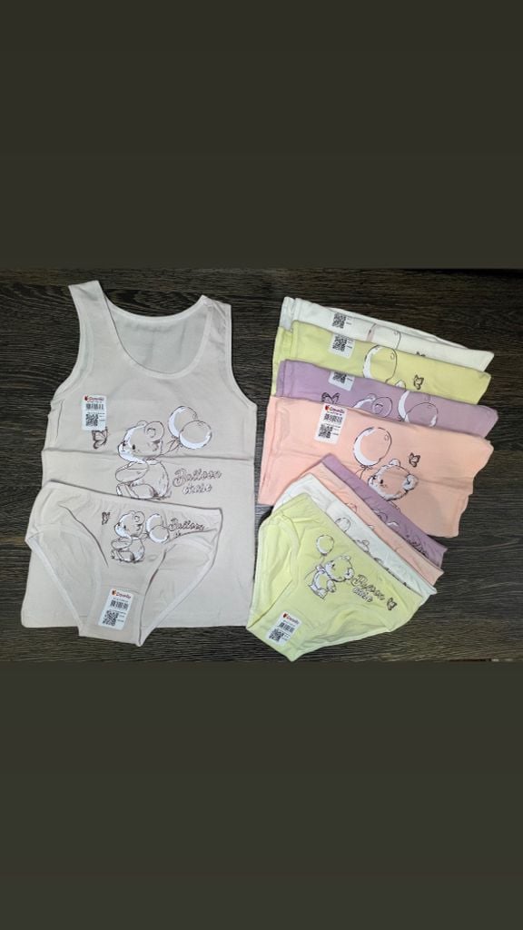 Дитяча білизна Комплект білизни 4971РВ145(0/1) міх білий(р)