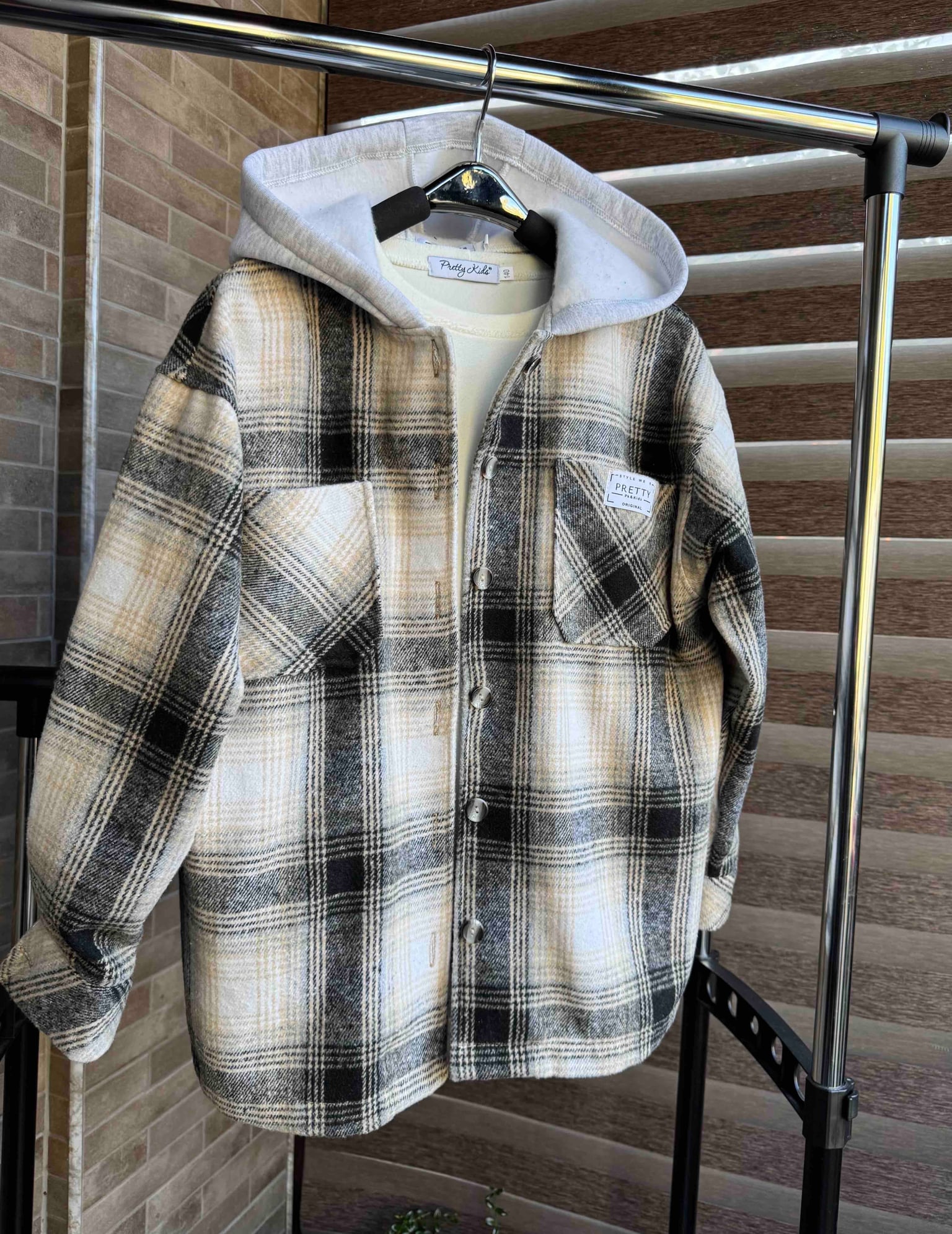 Сорочка з капюшоном 0485 капучино 152(р)