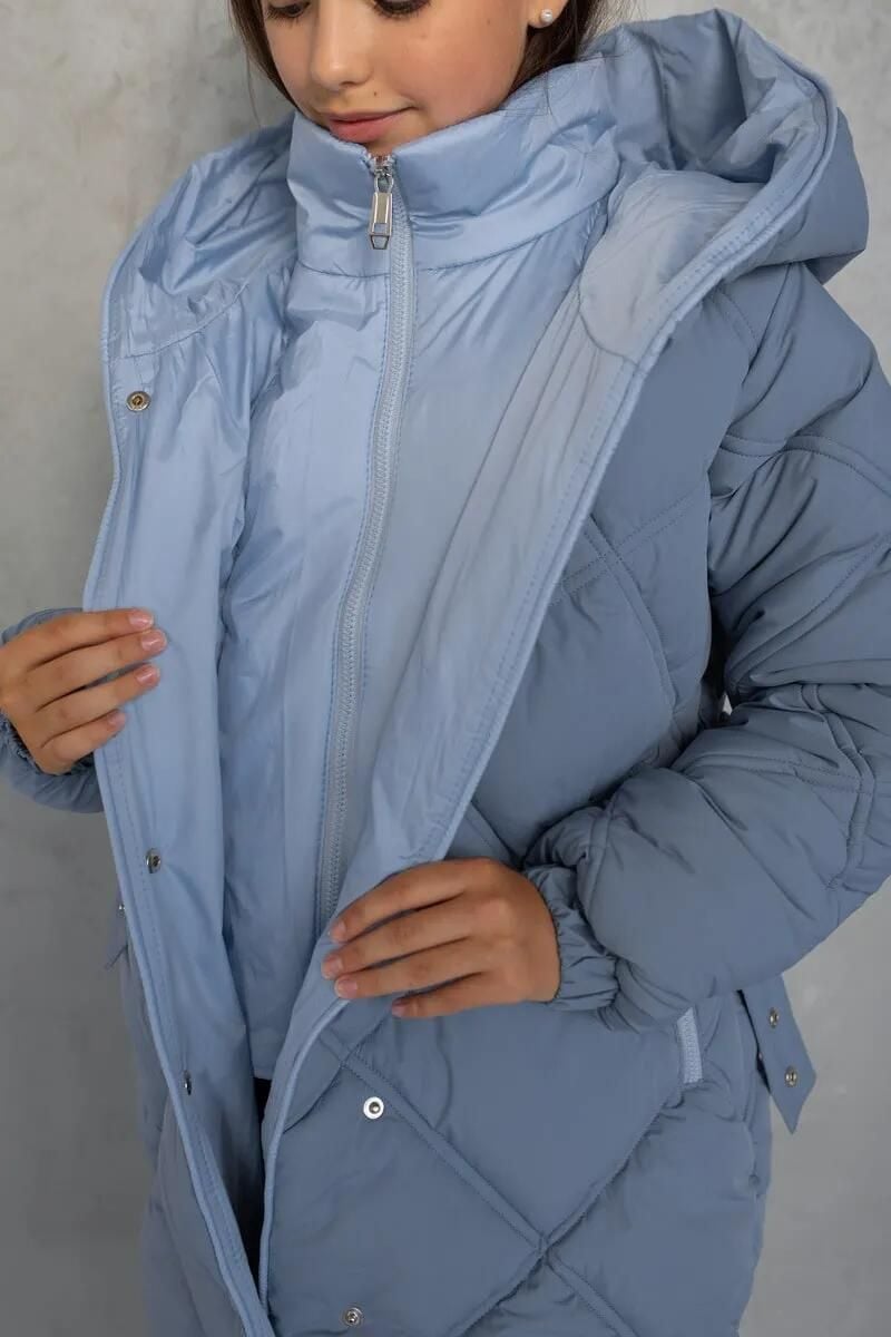 Верхній одяг Зима БРБАРА*+ блакитний 146(р)