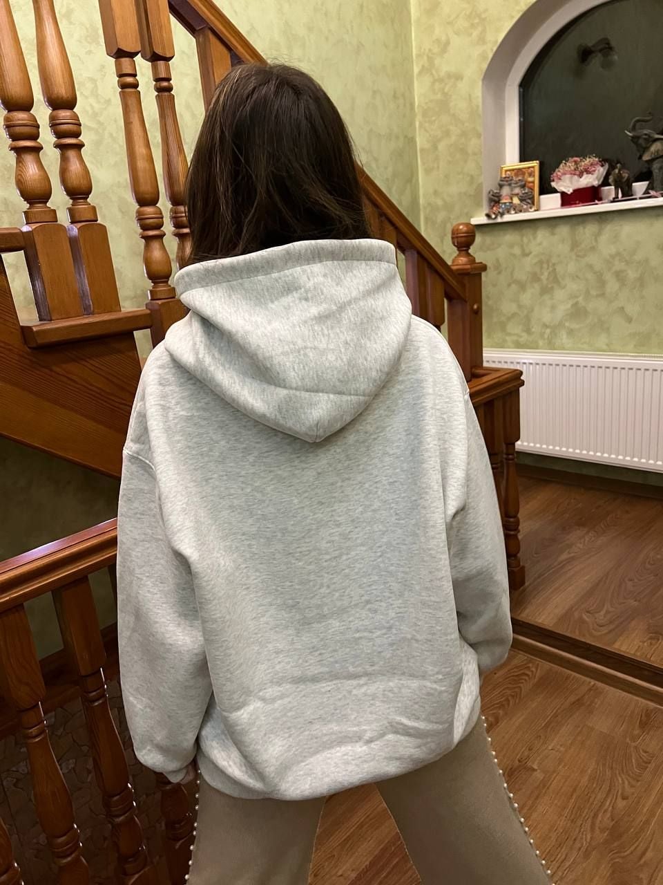 Светрик з капюшоном 6091 сірий 140(р)