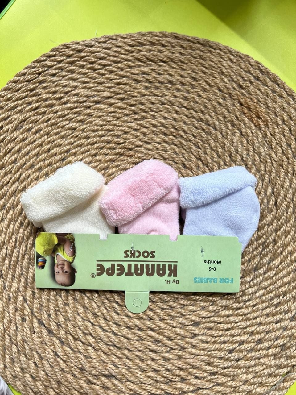 Немовля Шкарпетки-пінетки 3в1(56825)* рожевий 0-6(р)