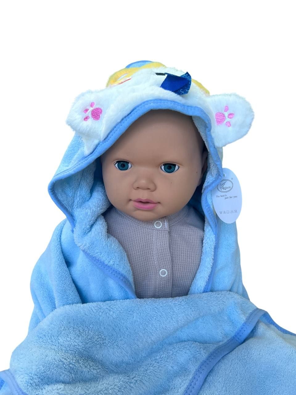 Немовля рушник 796-72 блакитний 105-105(р)