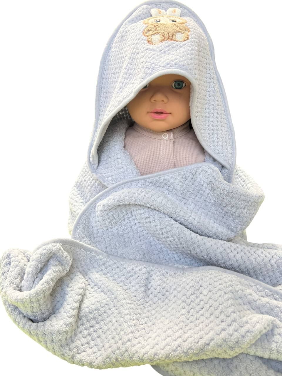 Немовля рушник 507-42-80 сірий 90*90(р)