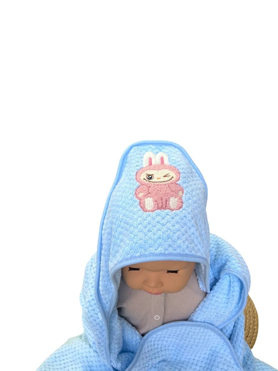 Немовля рушник 507-42-80 блакитний 90*90(р)