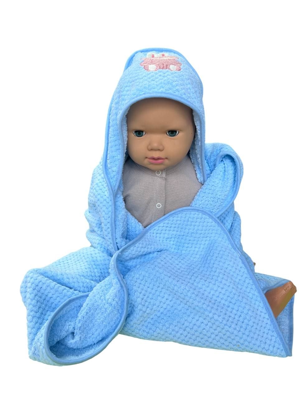 Немовля рушник 507-42-80 блакитний 90*90(р)