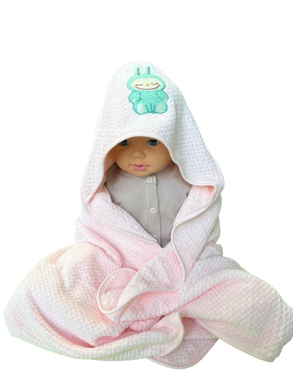 Немовля рушник 507-42-80 рожевий 90*90(р)