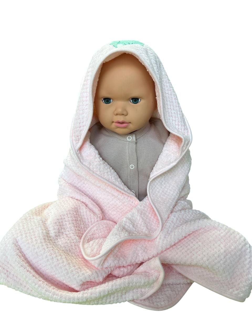 Немовля рушник 507-42-80 рожевий 90*90(р)