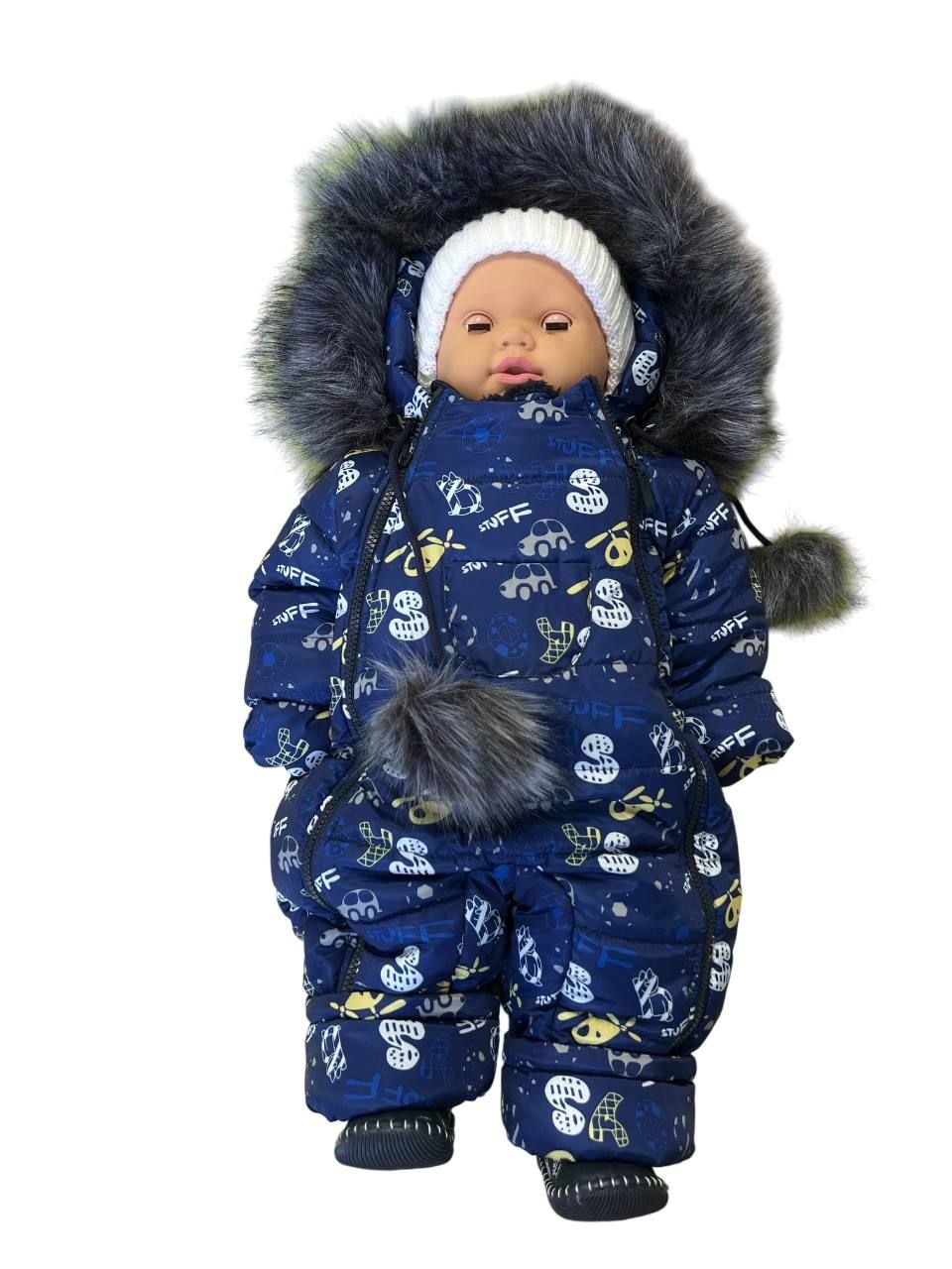 Верхній одяг комбінезон вертольотики синій 74(р)