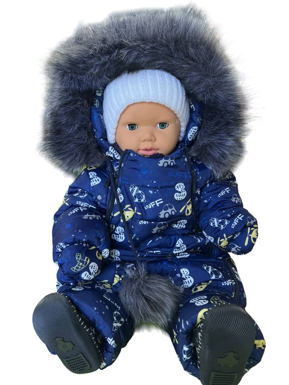 Верхній одяг комбінезон вертольотики синій 74(р)