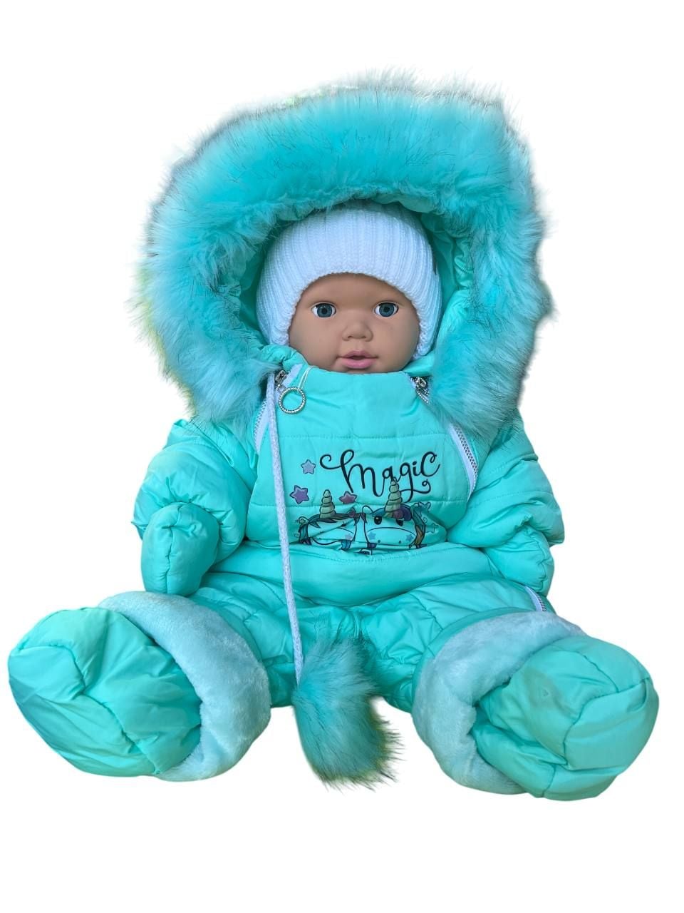 Верхній одяг комбінезон єдиноріжки мята 74(р)