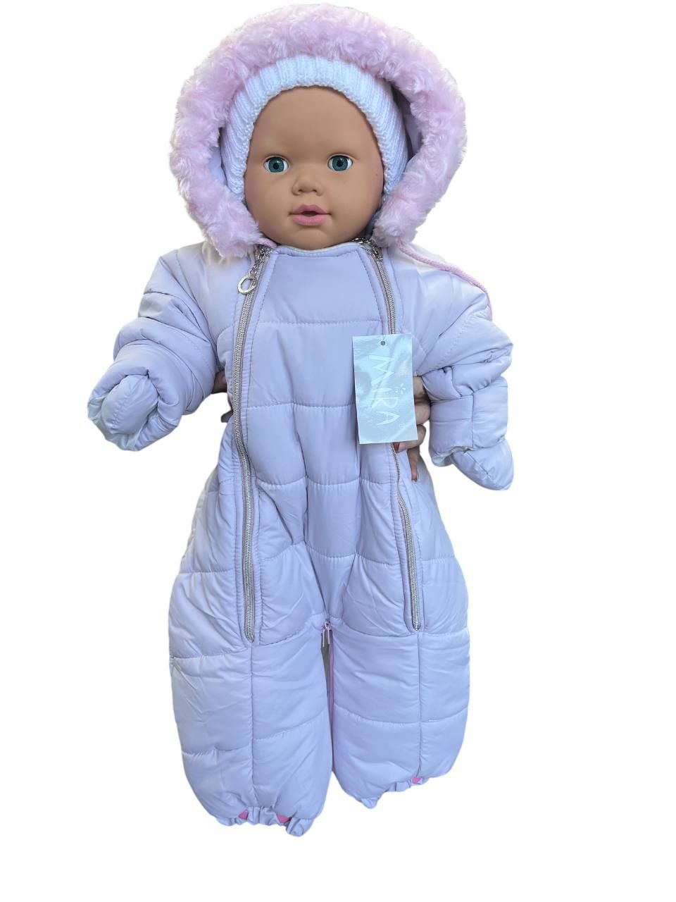 Верхній одяг комбінезон трансформер пудра 74(р)