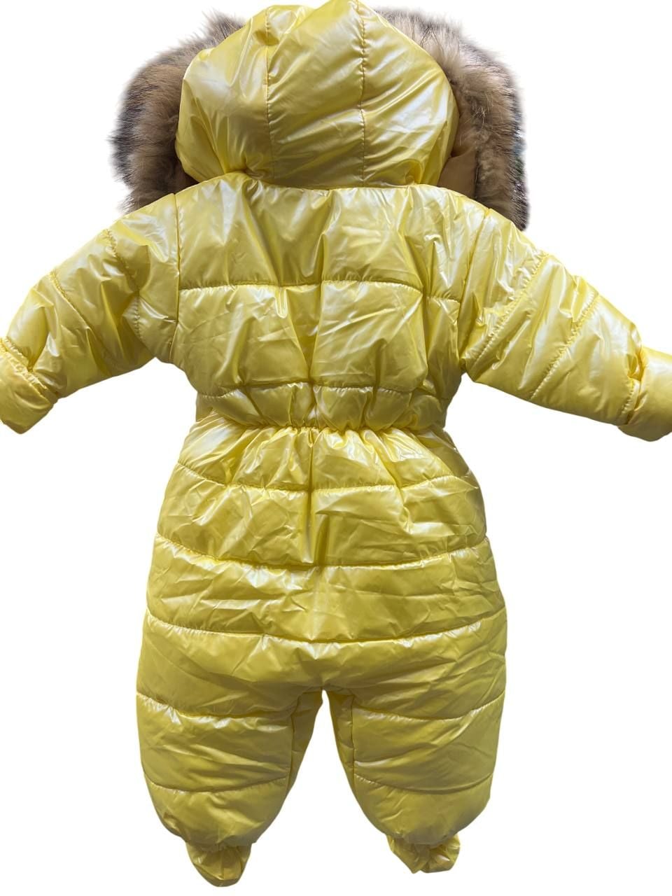 Верхній одяг комбінезон перламутр жовтий 80(р)