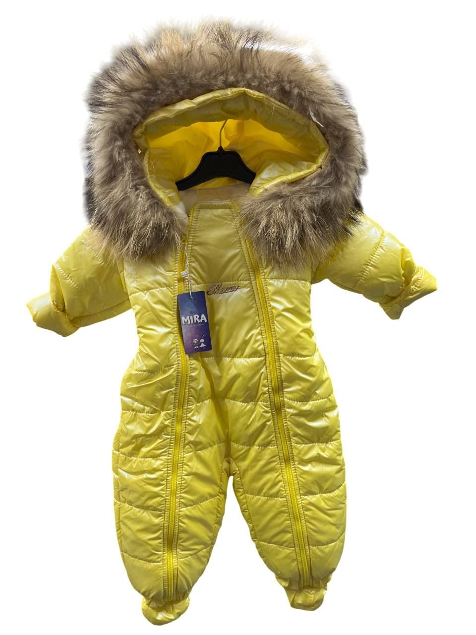 Верхній одяг комбінезон перламутр жовтий 80(р)