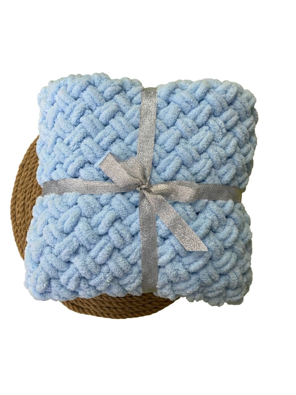 Немовля Плед PuffY2025 блакитний 85*85(р)