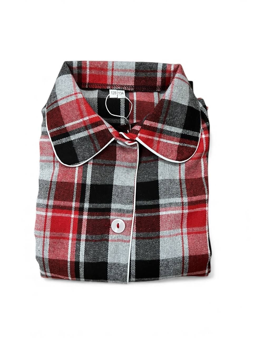 Дитяча білизна Піжамка клітинка червоний 128(р)