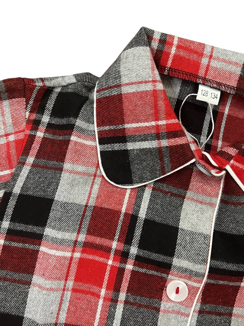 Дитяча білизна Піжамка клітинка червоний 128(р)