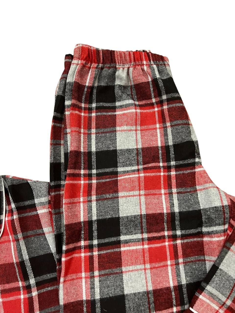 Дитяча білизна Піжамка клітинка червоний 128(р)