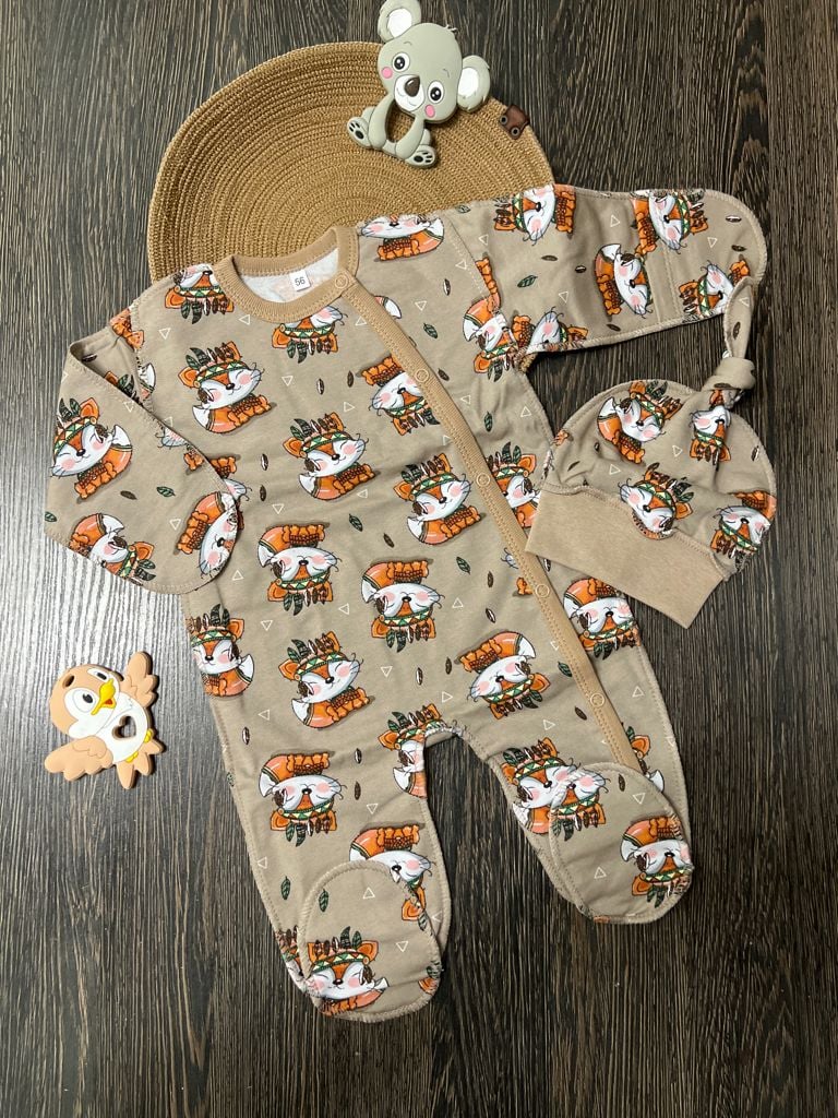 Немовля костюмчик фланель(56)* міх 6(р)