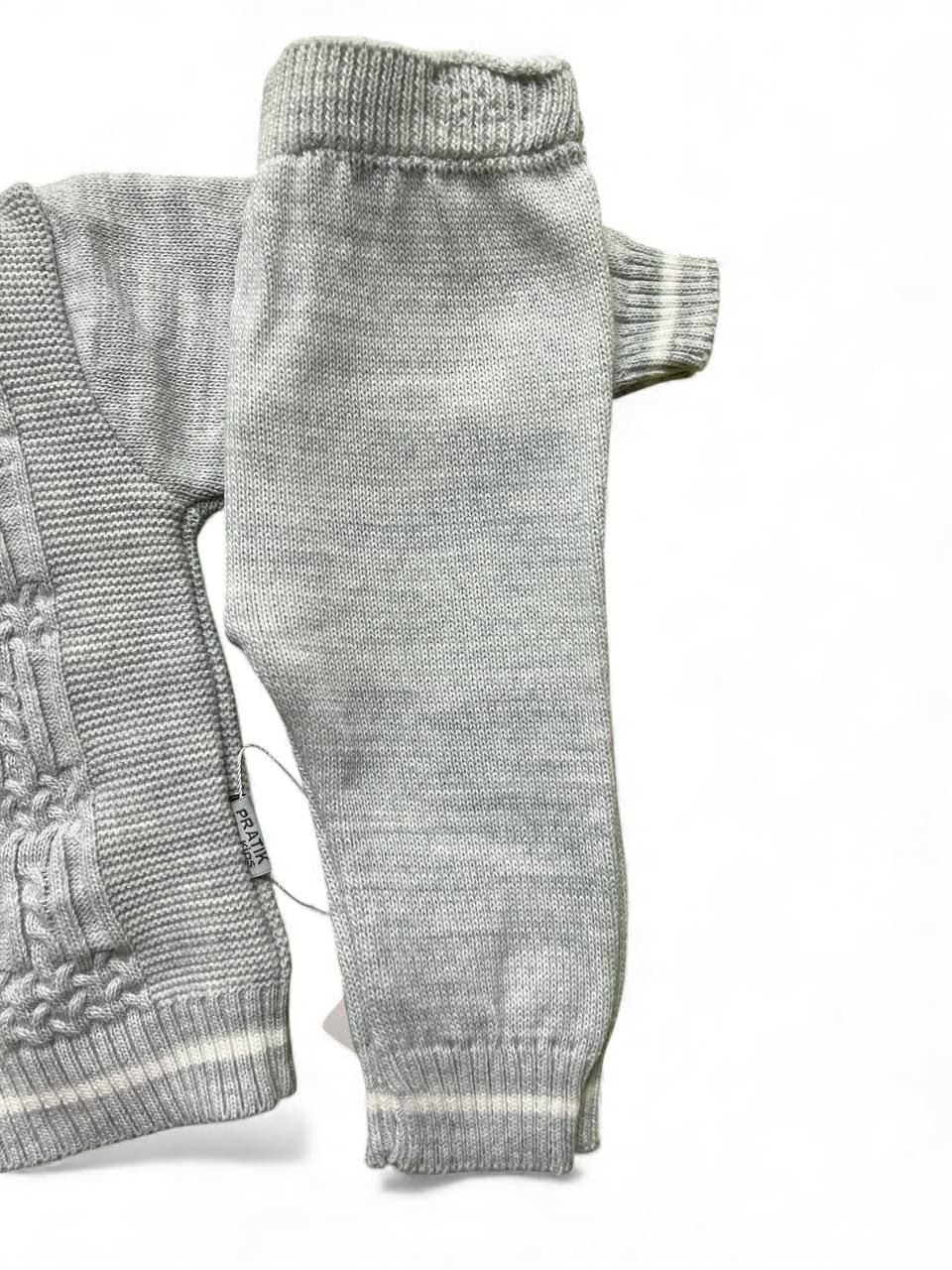 Немовля костюмчик 1413 сірий меланж 06-09(р)