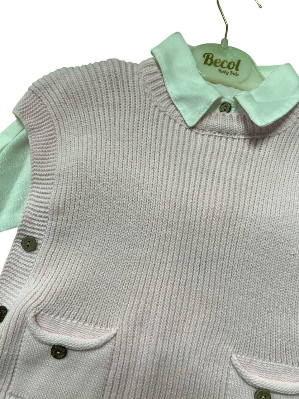 Немовля костюмчик 58044 рожевий 4(р)