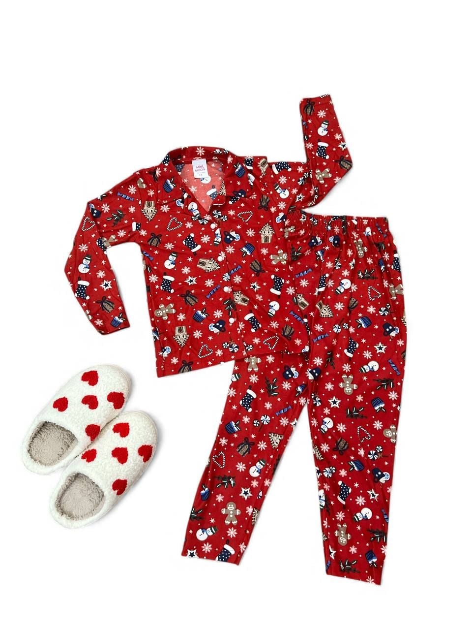 Дитяча білизна Піжамка 2054 червоний 7/8(р)