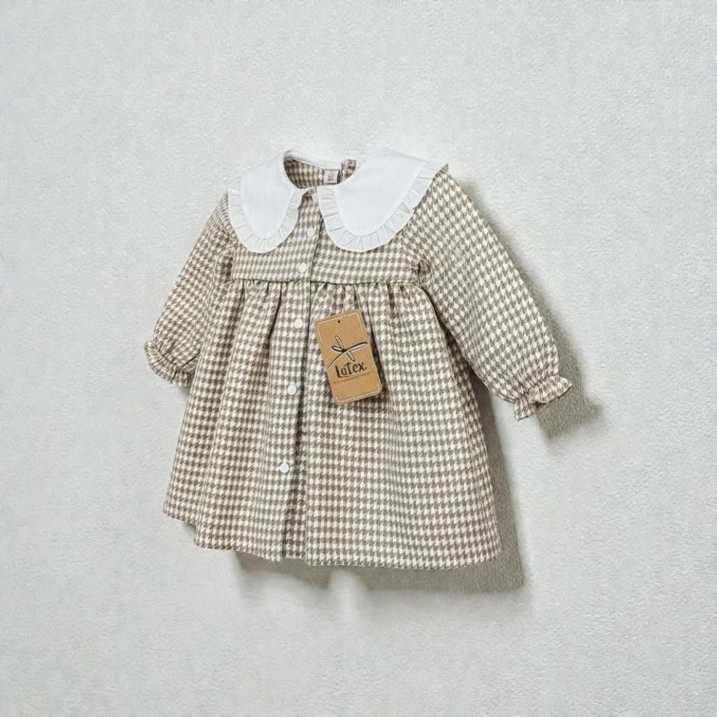 Сукня гусяча лапка бежевий 104(р)