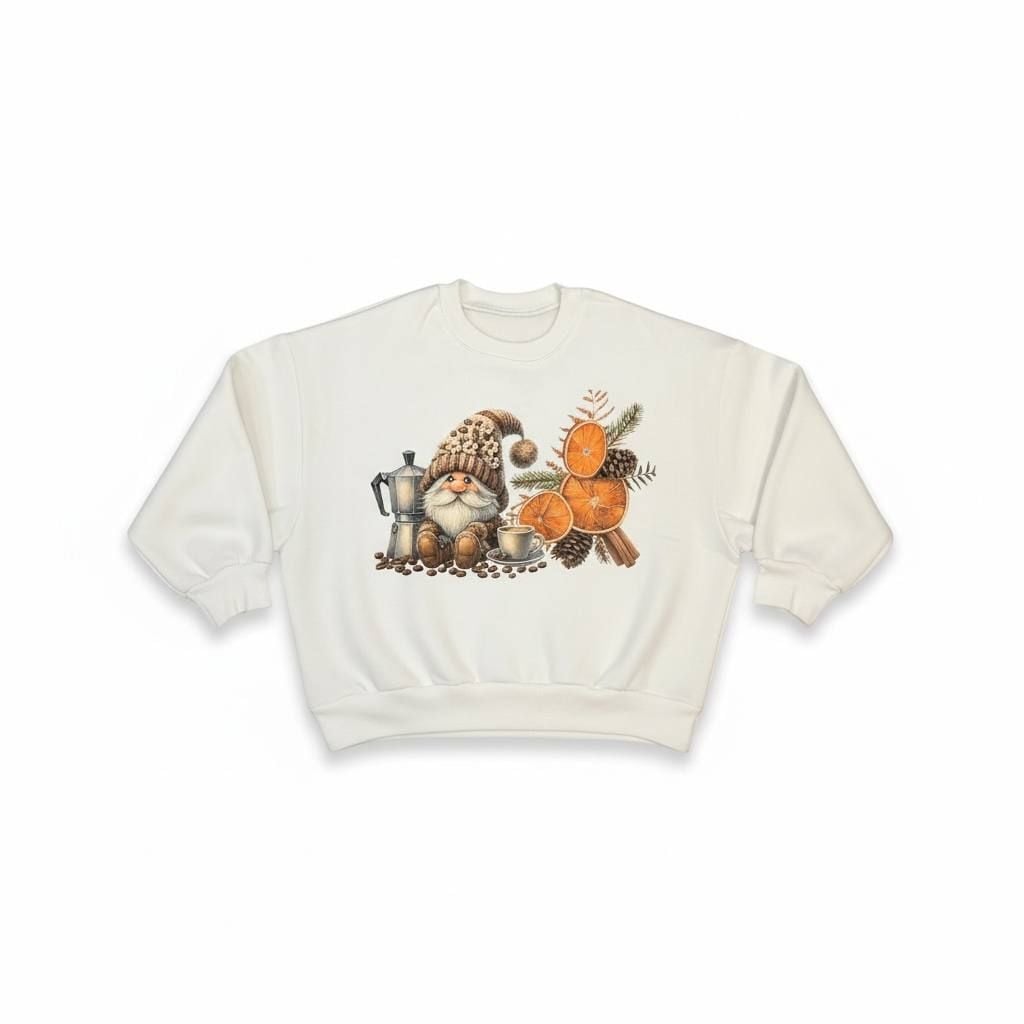 НОВОРІЧНЕ Світшот1 молочний 134(р)