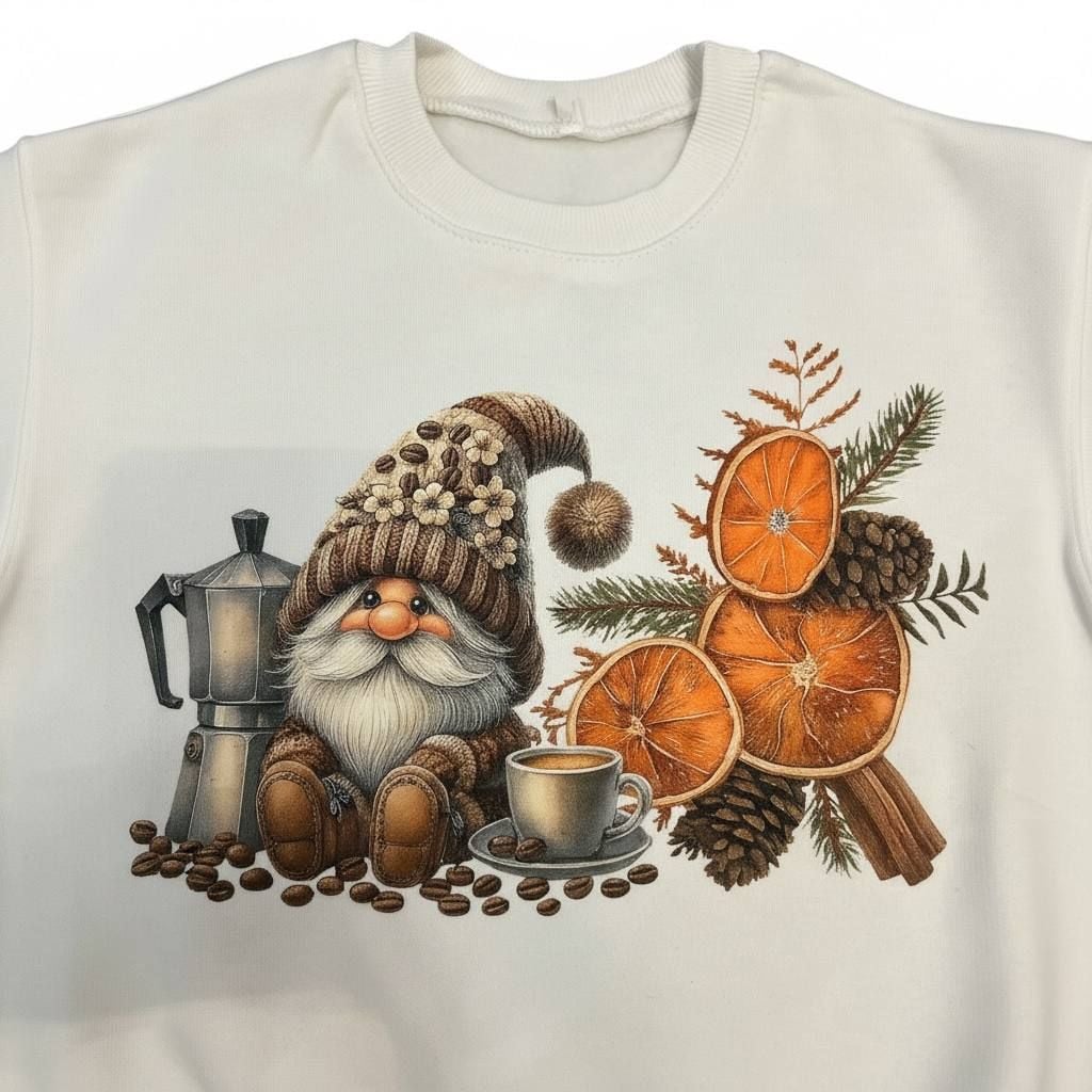 НОВОРІЧНЕ Світшот1 молочний 134(р)