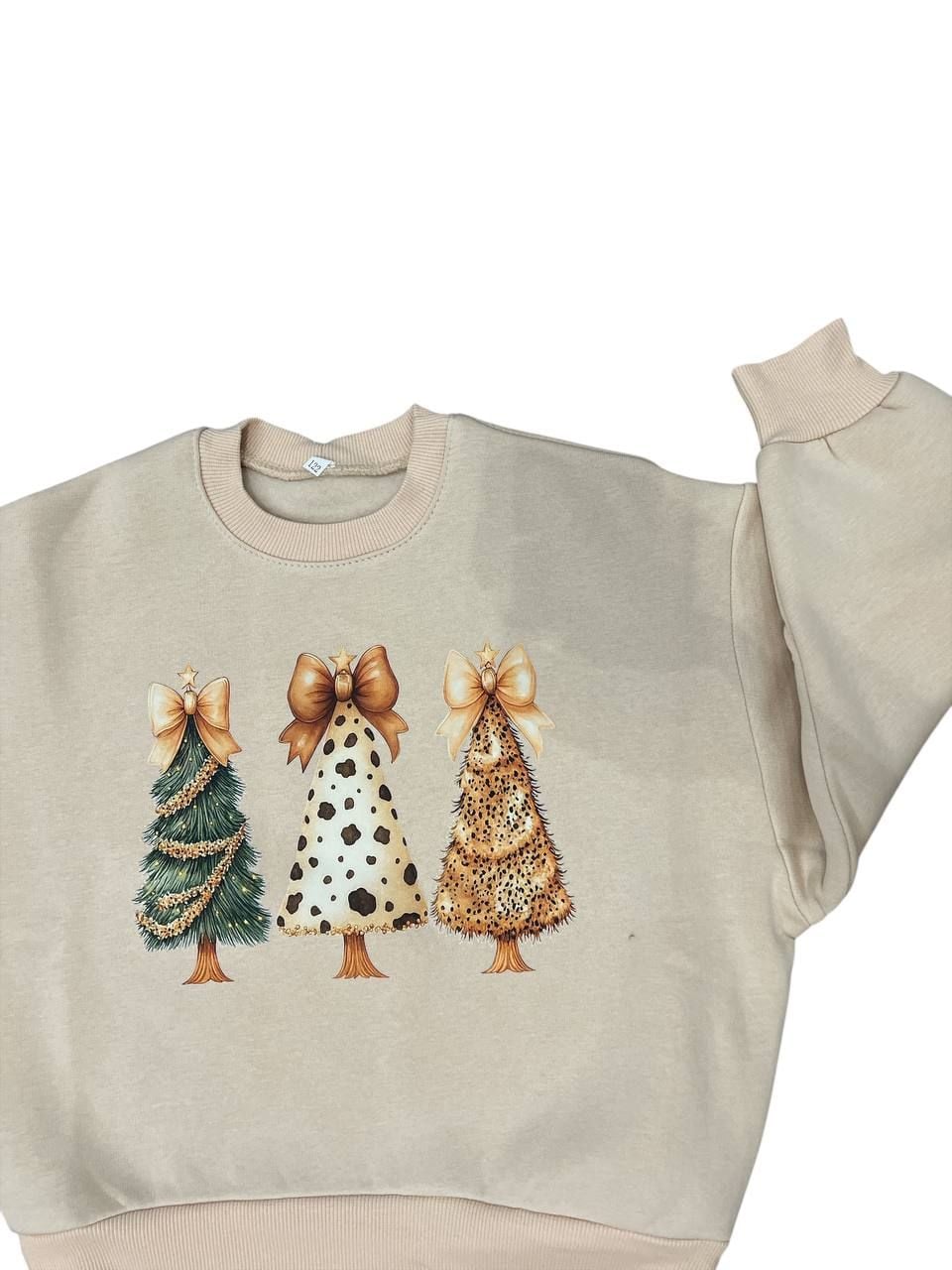 НОВОРІЧНЕ Світшот3 бежевий 134(р)