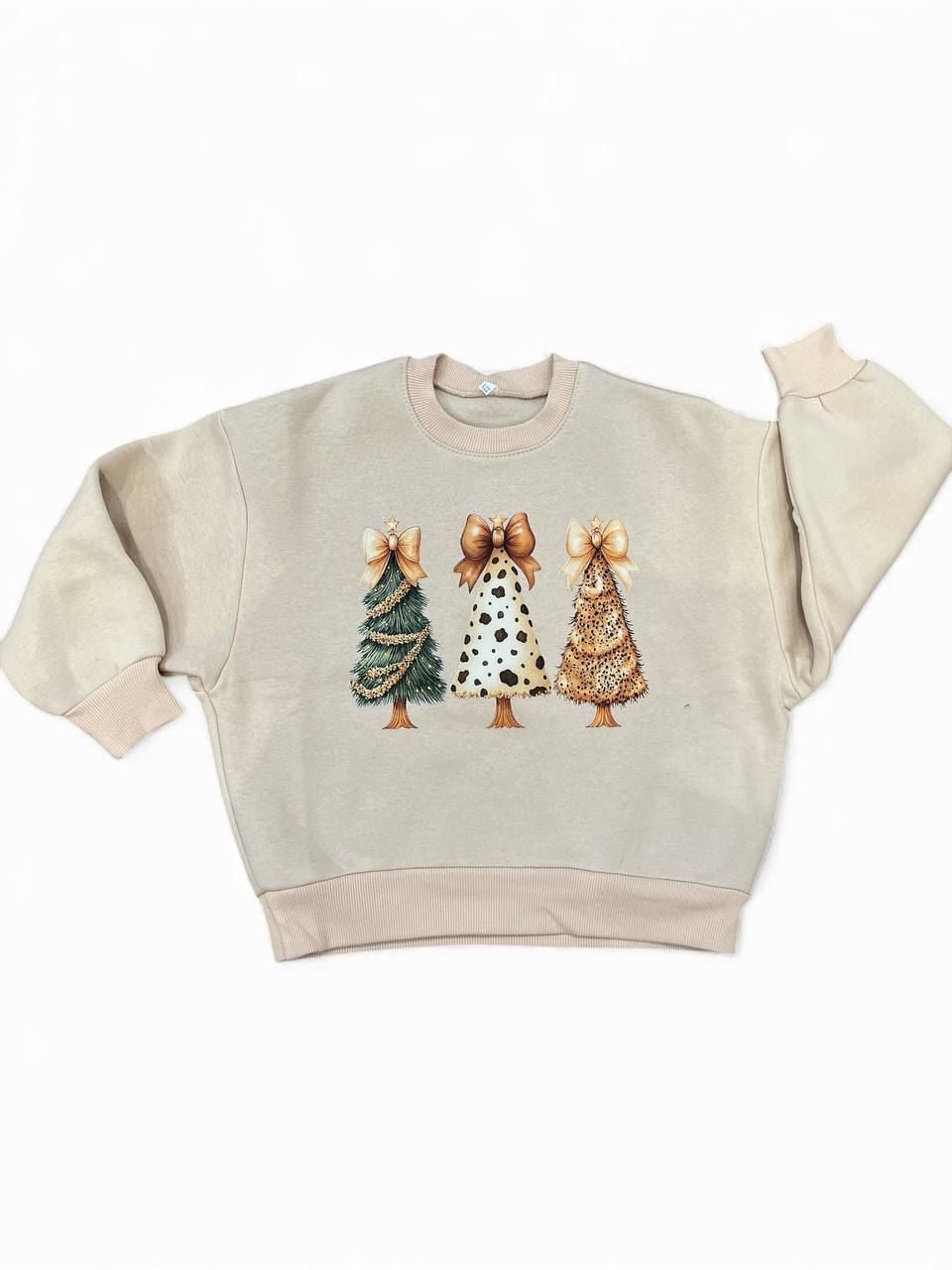 НОВОРІЧНЕ Світшот3 бежевий 134(р)