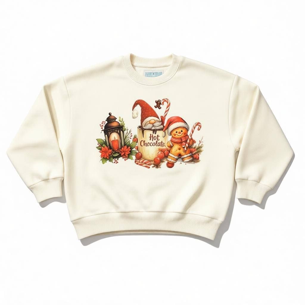 НОВОРІЧНЕ Світшот4 молочний 122(р)