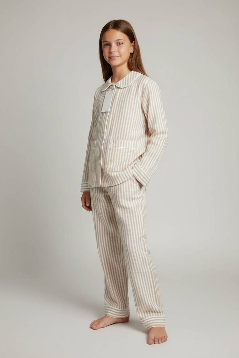 Дитяча білизна Піжамка полоска рожевий 128-134(р)