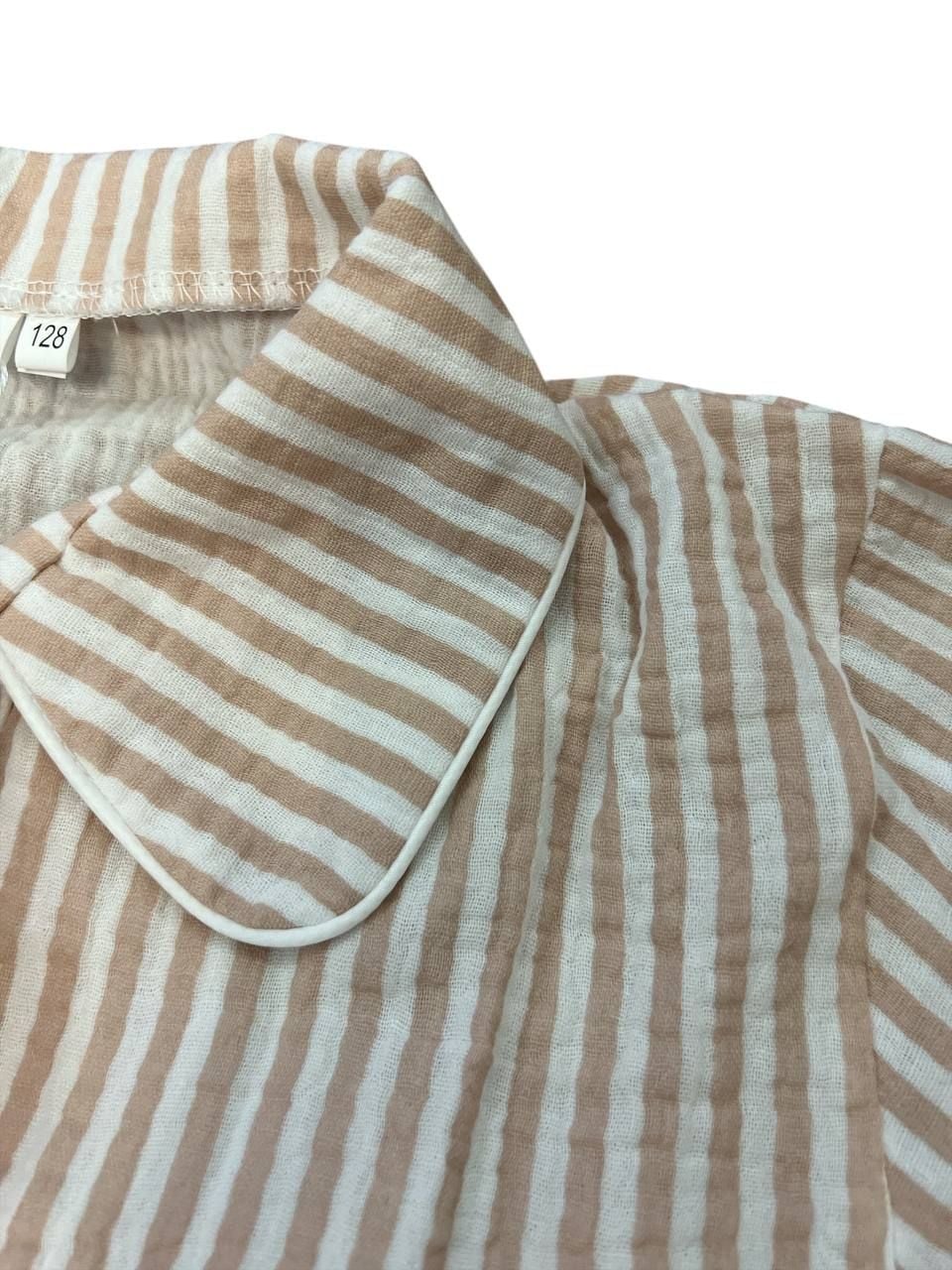 Дитяча білизна Піжамка полоска рожевий 128-134(р)