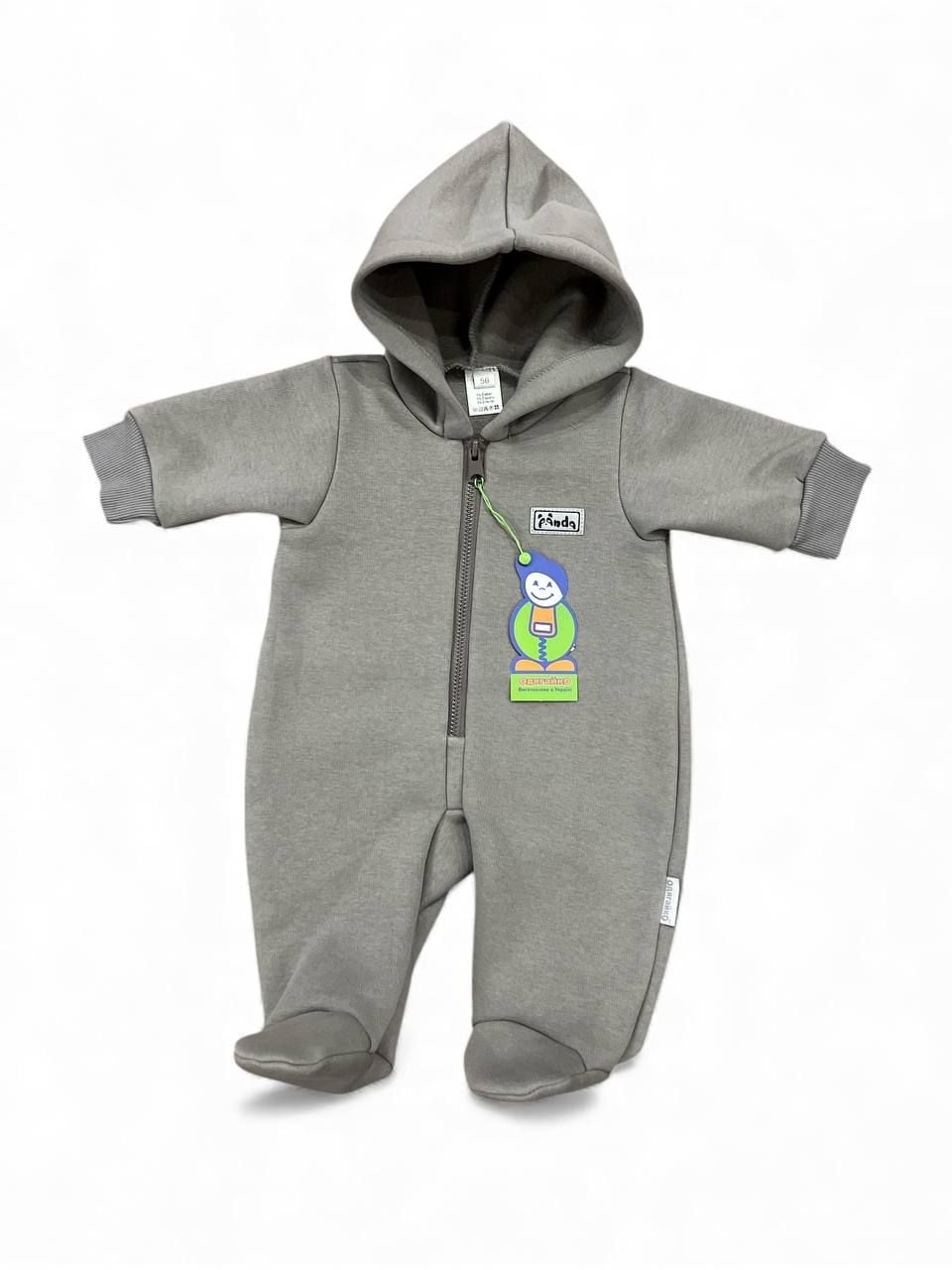 Немовля комбінезончик 555485 сірий меланж 56(р)