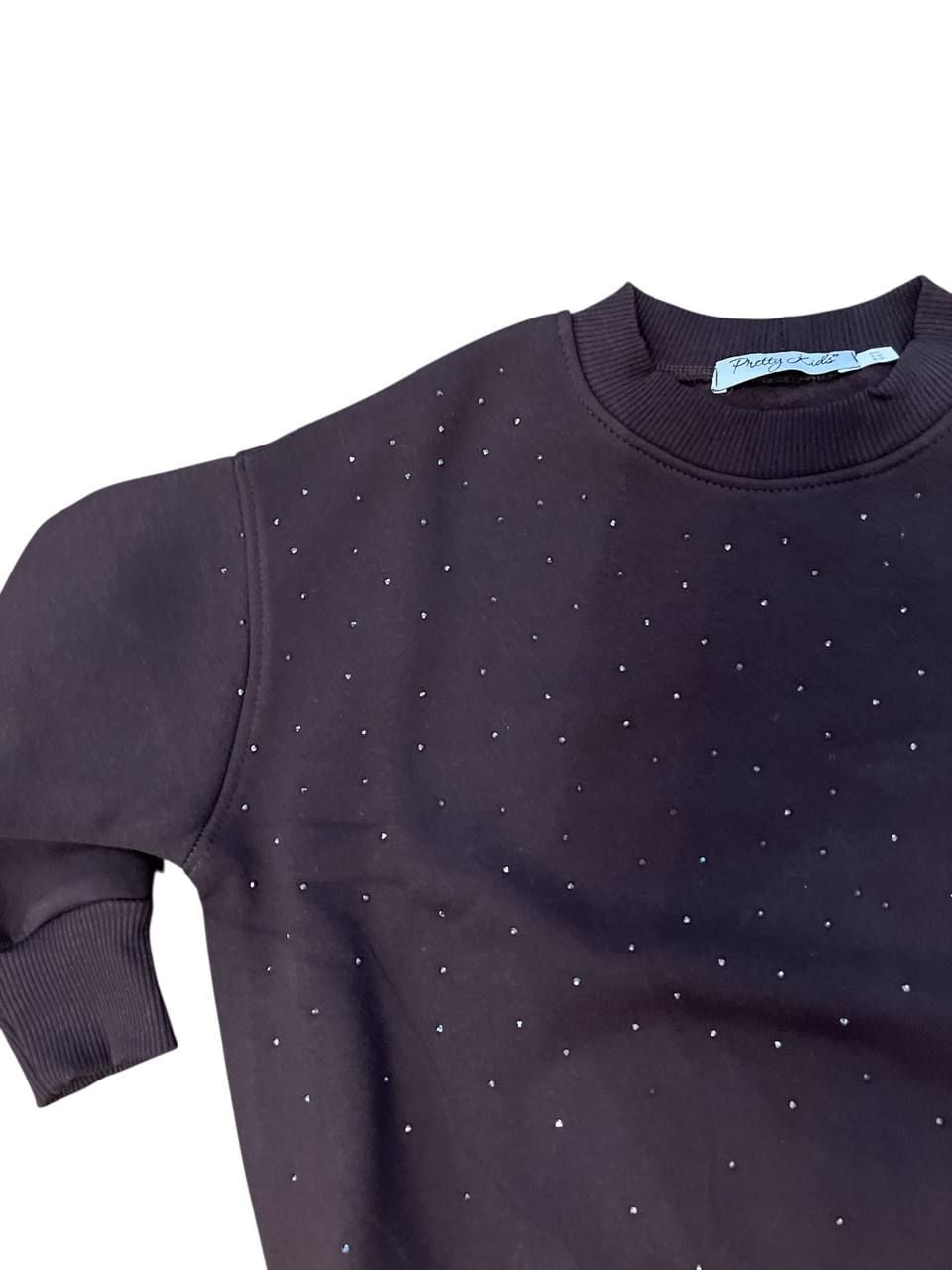 Світшот сваровскі шоколад 122(р)