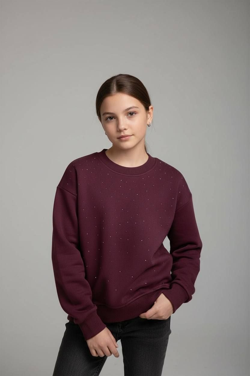 Світшот сваровскі Бордовий 122(р)