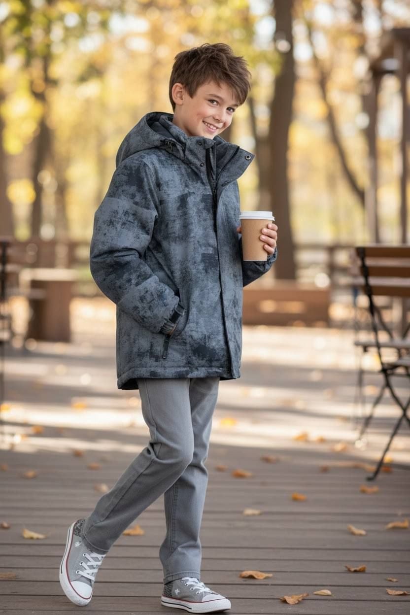 Верхній одяг куртка 25-21 сірий 116(р)