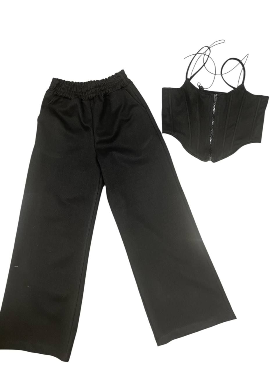 Костюм корсет(2) чорний 134(р)