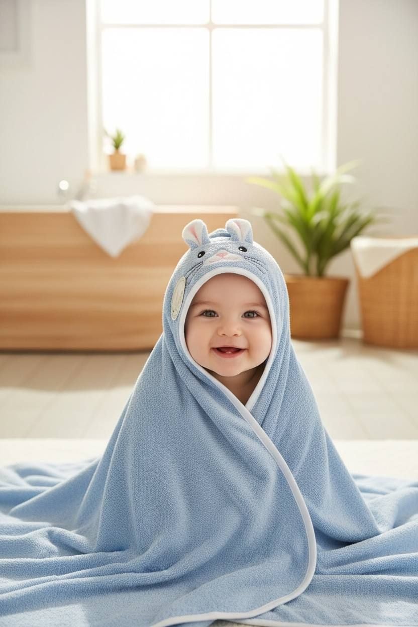 Немовля рушник 98-97 блакитний 110*110(р)