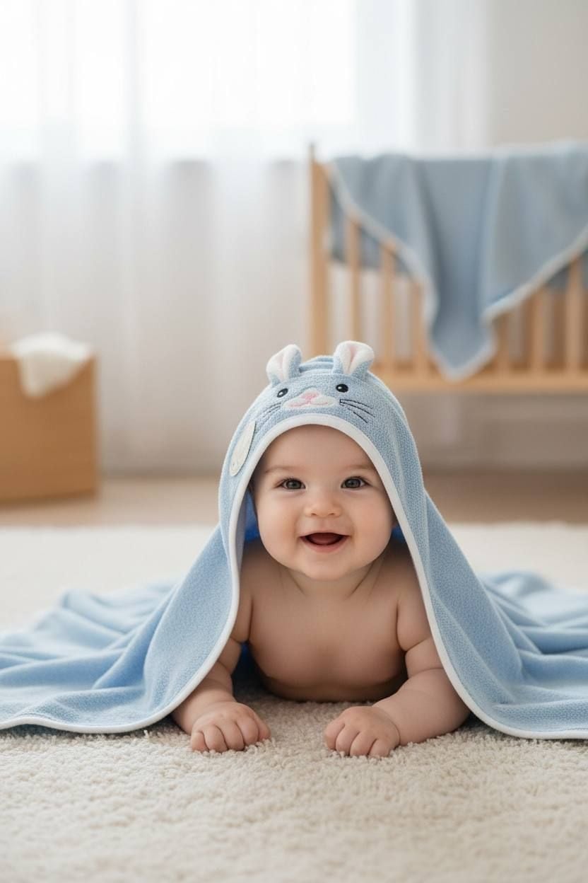 Немовля рушник 98-97 блакитний 110*110(р)