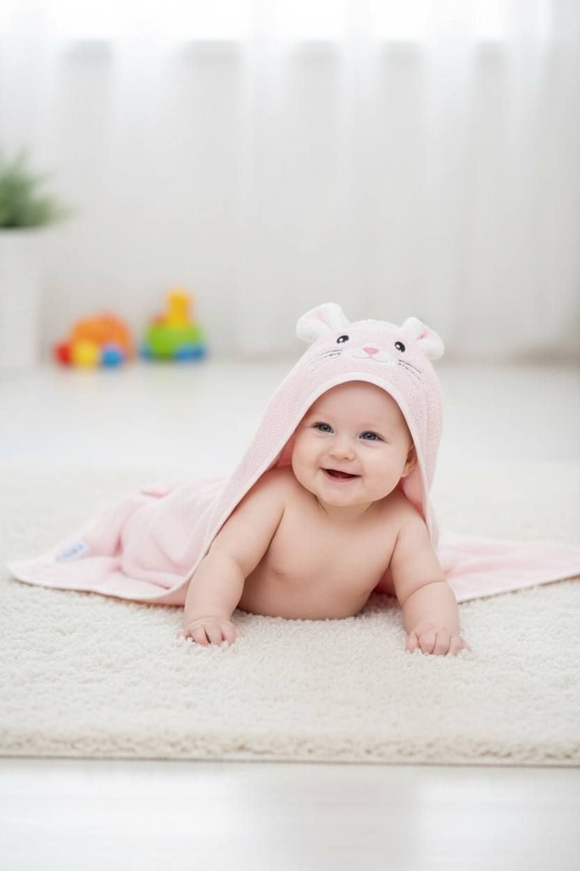 Немовля рушник 98-97 рожевий 110*110(р)