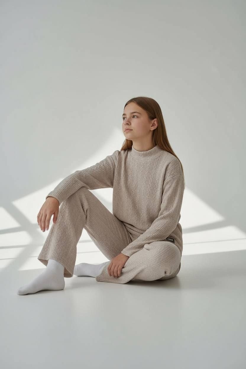 Костюм 13.56 сірий меланж 140(р)