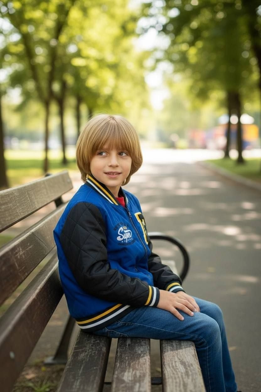 Верхній одяг куртка кк-1313 синій 104(р)