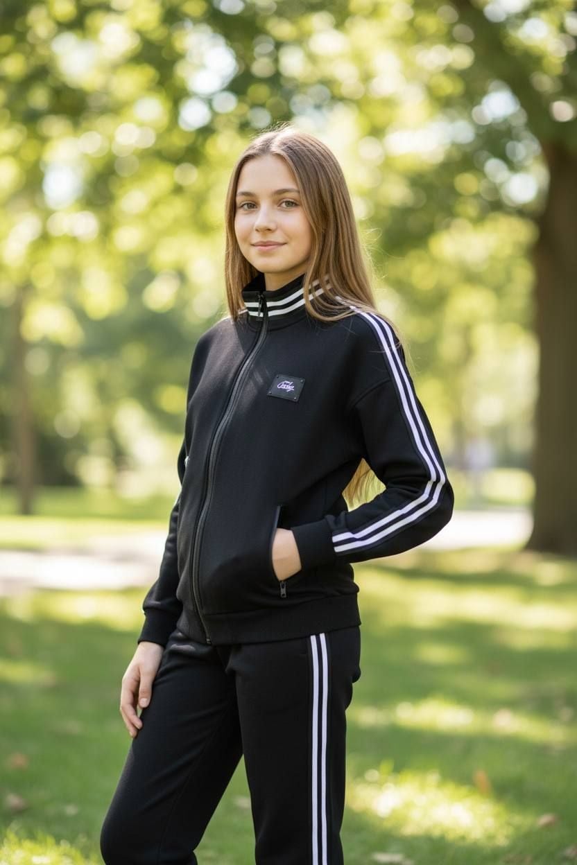 Костюм спортивний 0423 чорний 158(р)