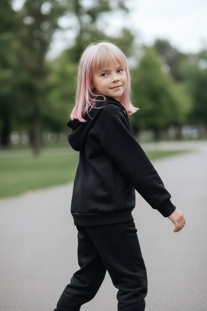 Костюм спортивний 0987* чорний 152(р)