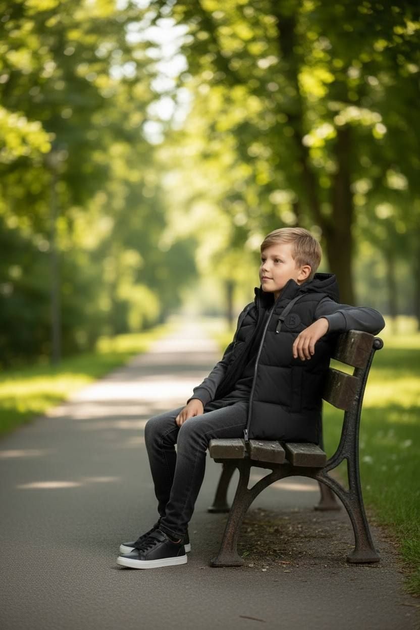 Верхній одяг Жилет L-21# чорний 152(р)